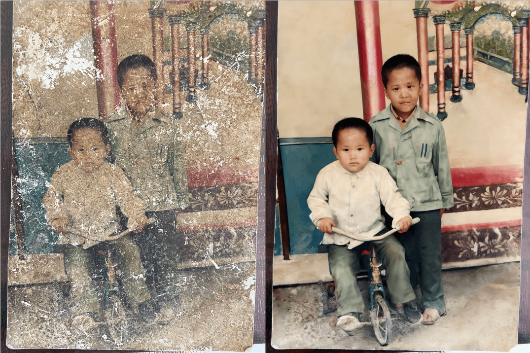 AI old photo restoration tool